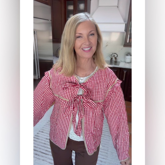 NET Red Checkered Jacket-S - Picture 11 of 17